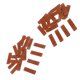 thumbnail image 5 of 40pcs etiquetas de etiquetas de cuero de la pu para coser ropa parche diy artesanía hecha a mano, 5 of 5