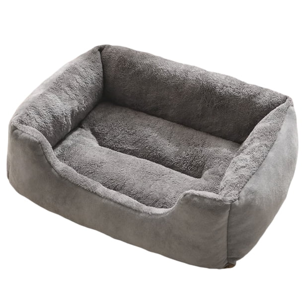 Cama para perros grandes, medianos y pequeños, rectangular, lavable, ortopédica, suave y relajante, ideal para gatos de interior.