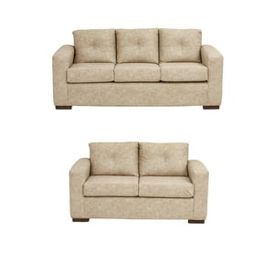 Muebles América - Living Franco 32 Cuero Auris Beige