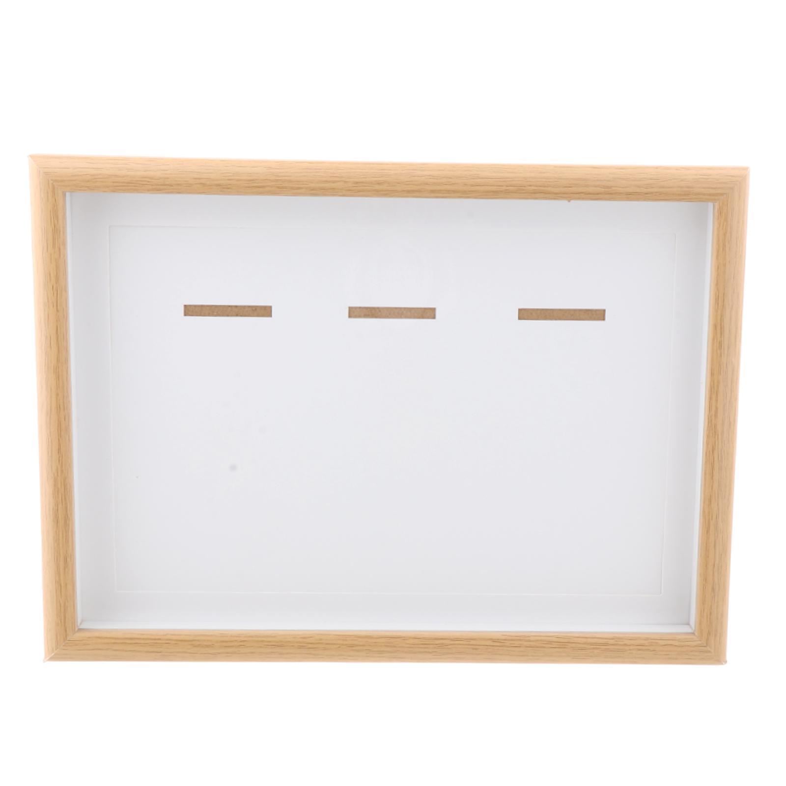 Magideal - Vitrina De Medallas, Caja De Almacenamiento, Decoración, Madera, Versátil, Marco De Fotos, Caja De Sombra Para Natación, Insignias, Fútbol, Triatlón A4