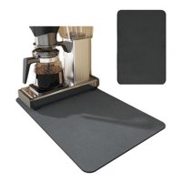 Genérica - Estera De Secado Platos Tazas Cocina Bar Cafetería 40X30 Cm - Negro