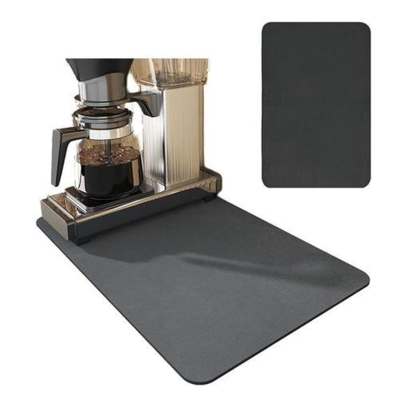 Estera De Secado Platos Tazas Cocina Bar Cafetería 40x30 Cm - Negro