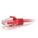thumbnail image 1 of Cable Ethernet C2G Cat6 30 cm Rojo Sin Enganche UTP, 1 of 4