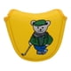 thumbnail image 5 of Golf Club Headcover Wrap Sleeve PU Para Golfistas Golf Mallet Putter Head Cover Amarillo, 5 of 5
