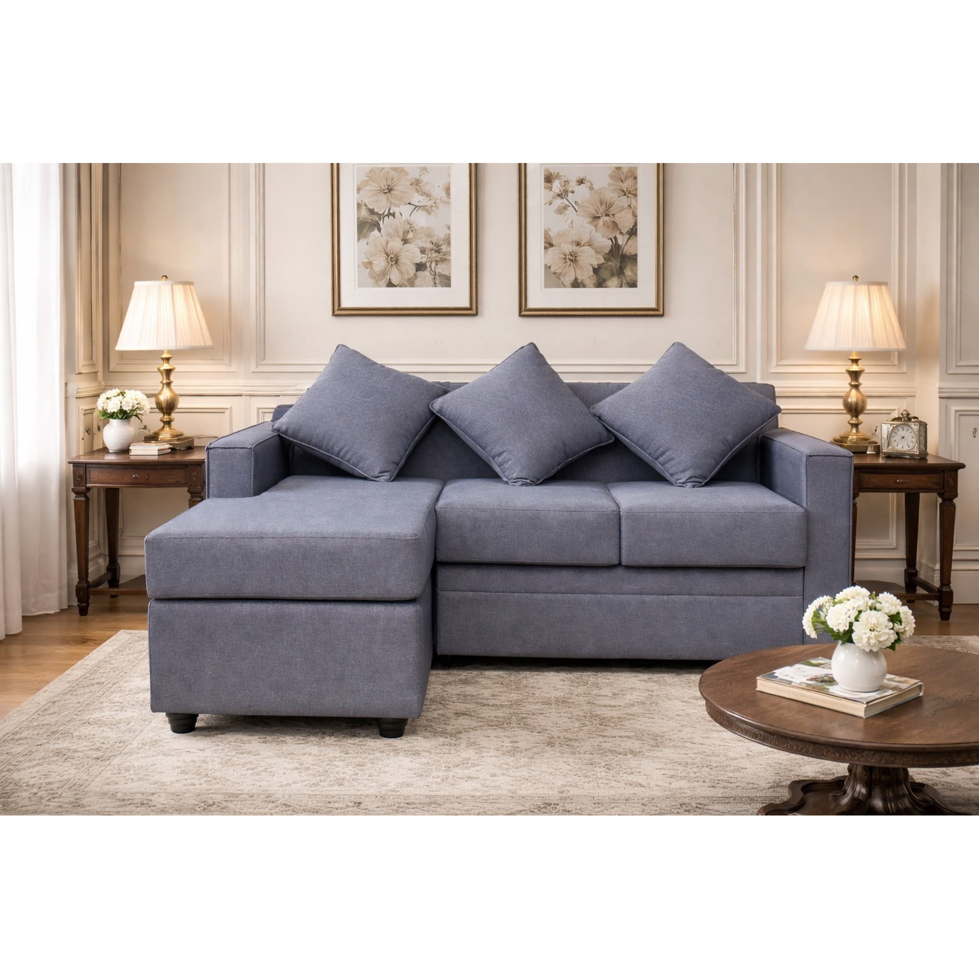 Diseño A&m - Sofa Seccional Volterra Gris