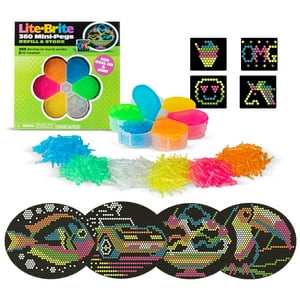 Set De Plantillas Hd Y Recambios Lite Brite Con Capacidad De Almacenamiento