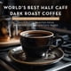 thumbnail image 2 of Coffee Pods World's Best Half Caff Dark Toast, 18 quilates, 100% arábica, 2 of 5