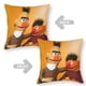 thumbnail image 2 of Bert Fundas de almohada de terciopelo con tema, regalos de funda de almohada, decoración para el hogar, cojín de lanzar, regalo de cumpleaños para fans y parejas. 60cm x 60cm., 2 of 6