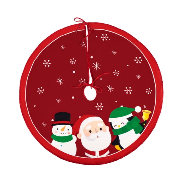 Falda para de Navidad, tapete para de Navidad, decoración navideña para interiores y exteriores, base para de Navidad, cubierta de B 3 personajes 70cm