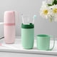 thumbnail image 4 of 1pc Portable Toothbrush Box, Dustproof Toothbrush Toothpaste Cup Holder, Plastic Lightweight Toothbrush Container For Traveling Camping, Bathroom Accessories, 4 of 4