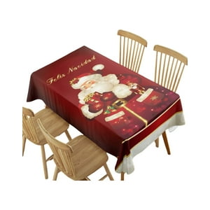 Genérico - Mantel De Navidad Fechas Navideñas 140X220Cm A02