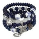 thumbnail image 1 of Unique Bohemian Layered Beaded Bracelet - Elephant, Anchor & Butterfly Shaped Pendant - Stretchable & Stackable - Perfect for Summer Beach & Unisex Accessories, 1 of 5