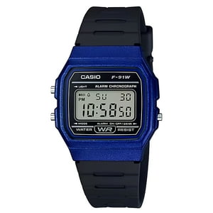 Casio - Reloj F-91Wm-2A Hombre Digital Resina