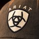 thumbnail image 3 of Gorra ARIAT estilo camionero de lona encerada, marrón/negro, talla única, 3 of 4