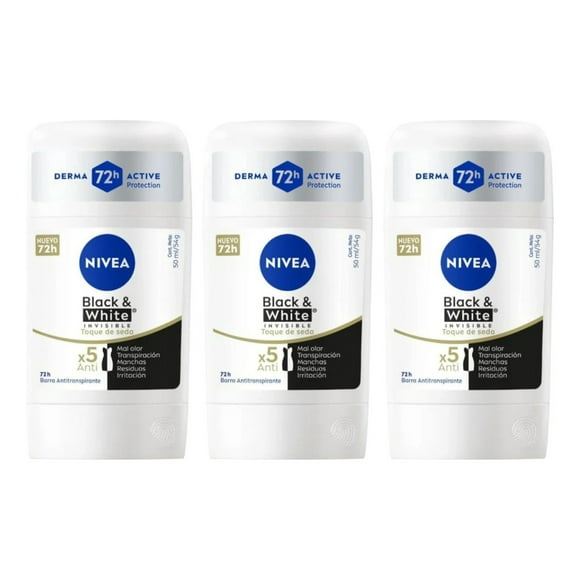 NIVEA TOQUE DE SEDA BARRA ANTITRANSPIRANTE 50ML x3