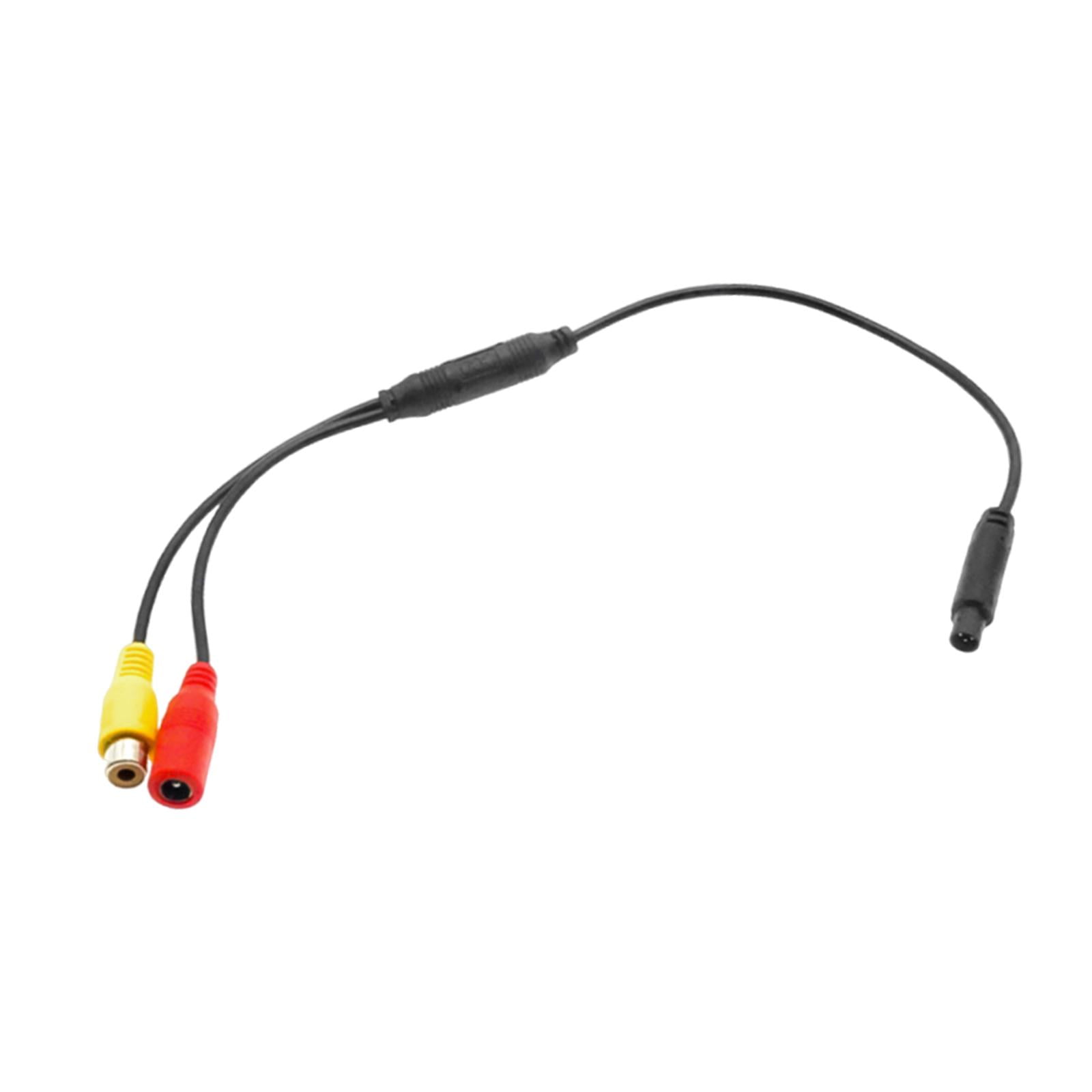 Magideal - Cable Adaptador Para Cámara De Visión Trasera Arnés De Señal De Cámara Compacto Flexible Universal 35 Cm De Largo De 4 Pines A Cvbs