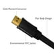 thumbnail image 2 of Cable Hdmi Plano 3 Metros 720p, 1080p FULLHD negro, 2 of 3