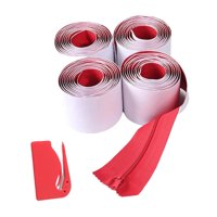 Magideal - 4 Piezas Barrera De Polvo Con Cremallera Auto Adhesivos Con Cremallera 7 Pies X 3 Pulgadas De Uso Fácil De Protección De Polvo Cremallera De Servicio