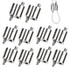 thumbnail image 1 of Abrazadera de cable de cuerda de alambre de acero inoxidable, 1/16 "clips de cuerda de alambre de dos vías para 1/16 pulgadas (1,5 mm-2,5 mm) cable de acero inoxidable / cuerda de alambre -, 1 of 3