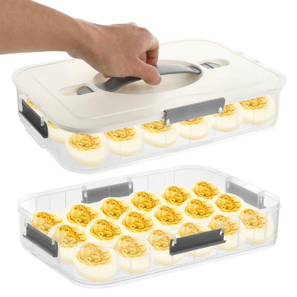 Contenedor para Alimentos FMOACEN de 2 Niveles con 36 Espacios 30x22x12 cm