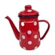 thumbnail image 3 of Hervidor de café esmaltado de 1L, calentador de agua multiusos, jarra de jugo, boquilla estrecha, jarra para agua fría para té, restaurante, fiesta al, 3 of 5