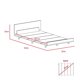 thumbnail image 5 of Cama 1.5 Plazas + Clóset 2 Puertas Miel / Blanco, 5 of 8