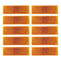 Ioensy - 10 Pegatinas Reflectantes Amarillas Para Motocicleta, Coche Y Remolque