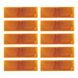 Ioensy - 10 Pegatinas Reflectantes Amarillas Para Motocicleta, Coche Y Remolque