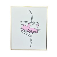 Oem - Cuadro Decorativo Minimalista Elegantes Pintura 30X20Cm Bailarina