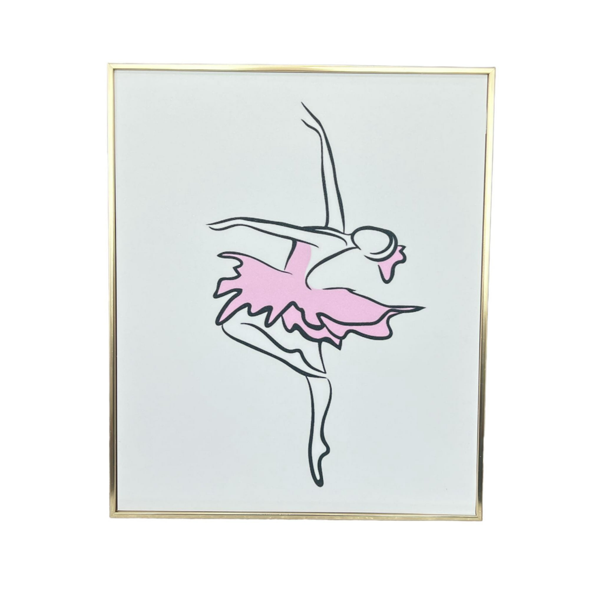 Oem - Cuadro Decorativo Minimalista Elegantes Pintura 30x20cm Bailarina