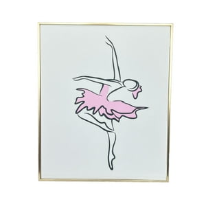 Oem - Cuadro Decorativo Minimalista Elegantes Pintura 30X20Cm Bailarina
