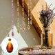 thumbnail image 5 of Uxcell Cuentas de Colgante de Cristal en Forma de Lágrima para Candelabro, Paquete de 10, Longitud de 85mm, Prismas de Candelabro de 38mm, Ámbar, 5 of 7