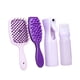 thumbnail image 1 of Juego de Cepillos para el Cabello - Herramienta de Estilismo para Salón, 4 Unidades (Violeta), 1 of 3