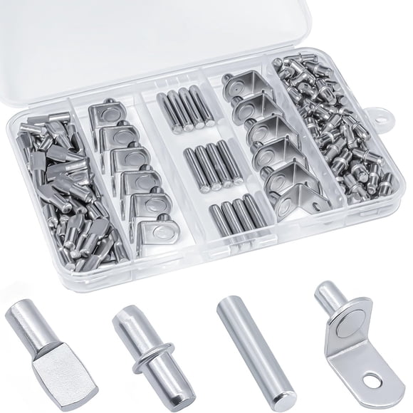 Kit de alfileres JIMROLA, 120 unidades, niquelados, 5 mm (1/4 pulgadas)