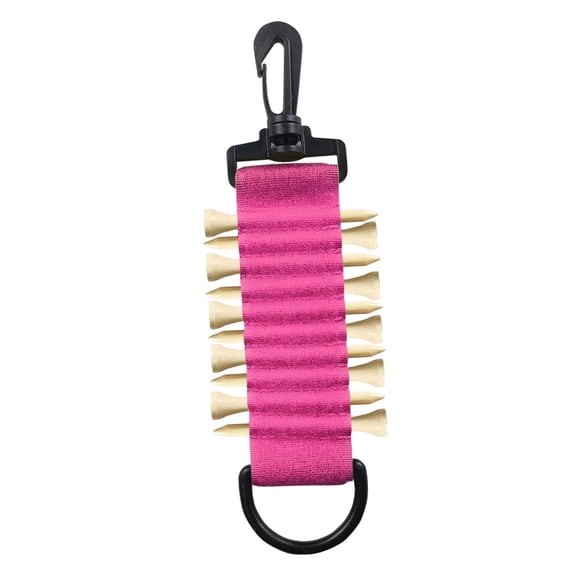 Soporte Para Tee De Golf Para Sujetar A La Bolsa De Golf, Portátil, Para Carritos De Golf, Golfista, Golf, Rosa