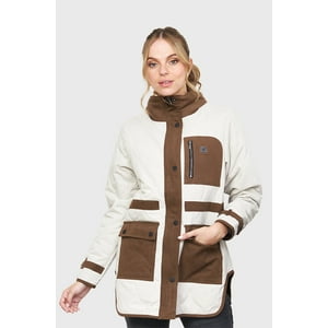 Chaqueta Wooded Beige Mujer Falcone