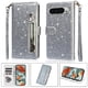 thumbnail image 1 of Funda para FOXDOCK Elegante funda Google Pixel 9 Pro XL Glitter con cremallera-Ideal para el uso diario, 1 of 5