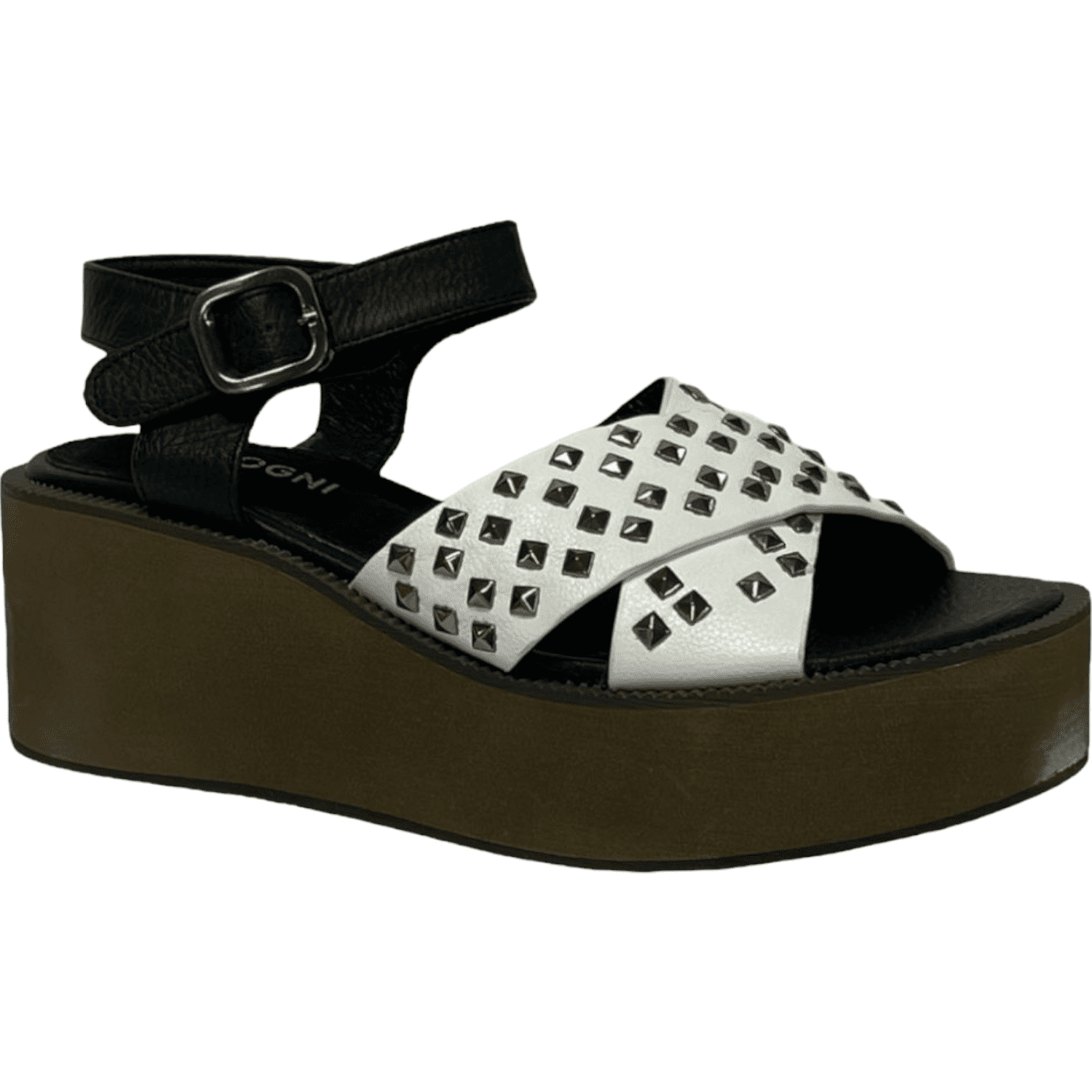 Sandalia Mujer Blanco Esmeralda Detogni