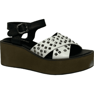 Sandalia Mujer Blanco Esmeralda Detogni