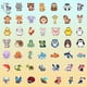thumbnail image 5 of Adhesivos para botellas de agua RINOLY, 100 unidades, impermeables para niños, 5 of 6