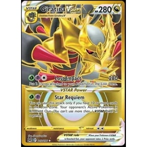 Tarjeta Coleccionable Pokémon Giratina Vstar 212/196 Lost Origin