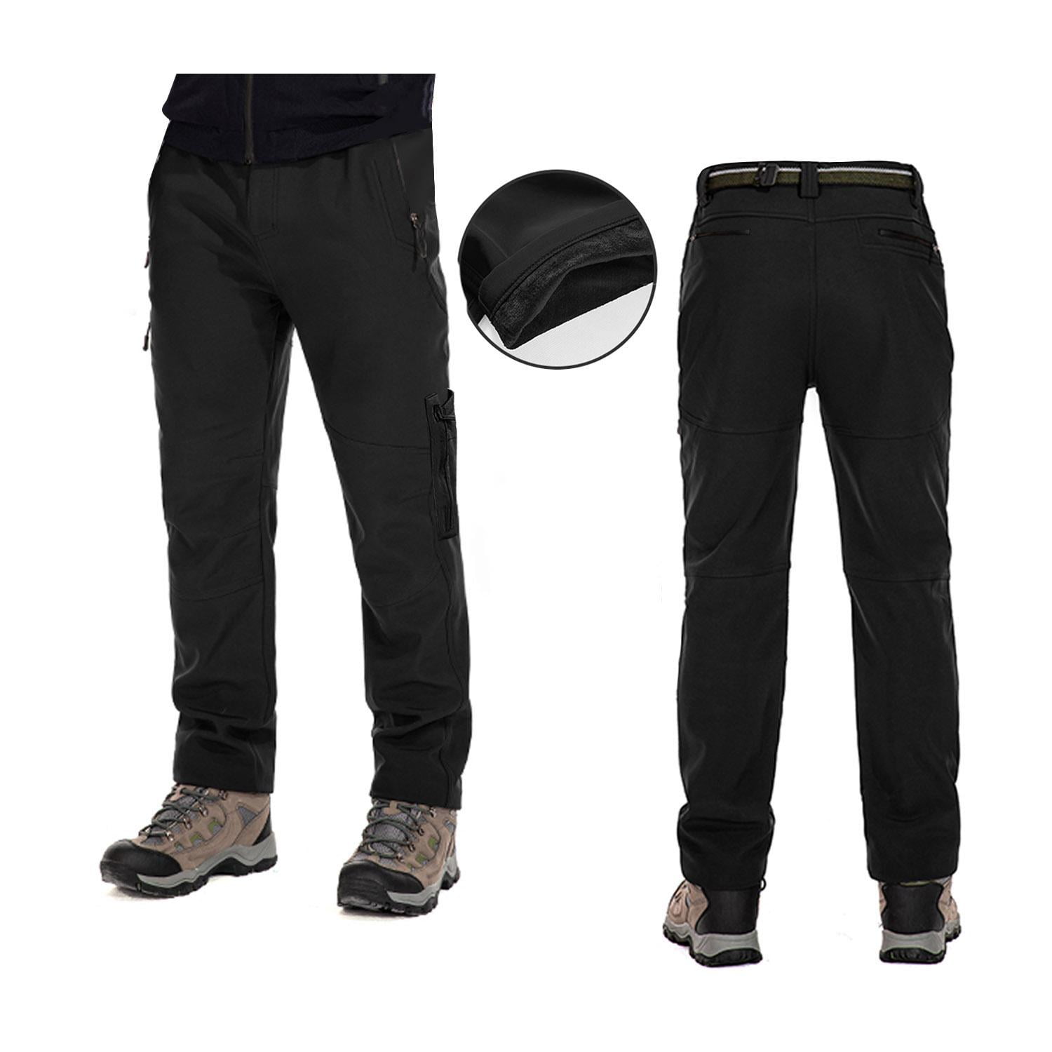Genérico - Pantalon Termico Softshell Impermeable Marron Claro M