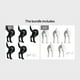 thumbnail image 1 of (2pcs/set) Dog Tail Wall Hook, Wall Decoration Hook, Creative Hook, Two Installation Methods Suitable For Office Hanging Coat Cloth Towel Key Decoration Wall, 1 of 5