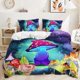 thumbnail image 1 of Hip Hop Hippie Graffiti Print Quilt Duvet Cover Set Bedroom Decor Pillowcase3-Piece Bedding Set, 1 of 4