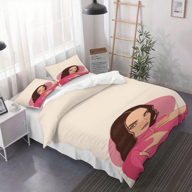 3pcs Belinda Comic-Themed Duvet Cover Set - Bedding Print Set Perfect As a Birthday Or Holiday Gift for RV And Car Decor