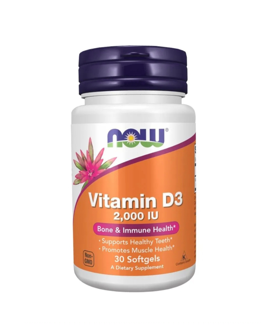 Vitamin D-3 2000Iu 30 Softgel - Now Foods