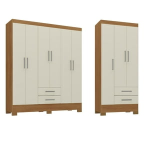 Movelaria - Combo Clóset 6 Puertas + Clóset 3 Puertas Off White R6232