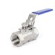 thumbnail image 1 of Válvula de bola Midline Valve de paso completo de 3/8" en acero inoxidable, 1 of 9