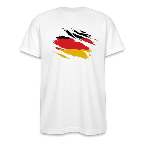 Polera Alemania Fan Futbol Mundial Soccer Hombre Bandera Negro S