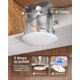 thumbnail image 3 of Luces de disco LED Sunco Lighting paquete de 24, 15 cm, regulables, 3 of 7